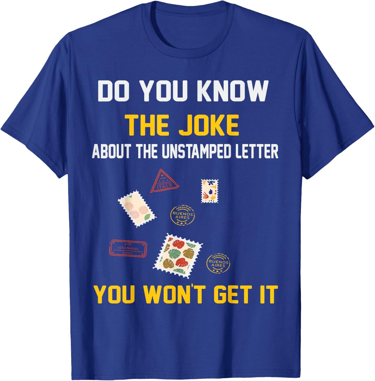 Funny Postal Worker Mail Man Delivery Service Post Office T-Shirt - T-Shirt | Royal