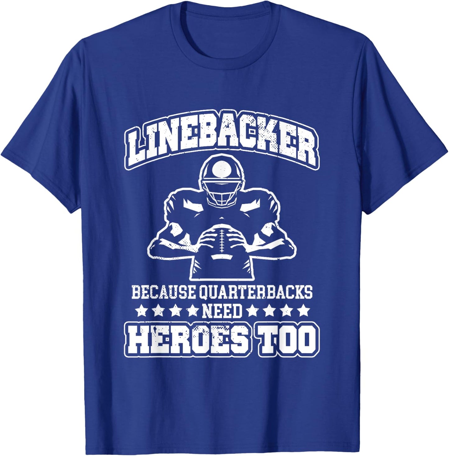 Funny Football Linebacker Saying Football Player Practice T-Shirt - T-Shirt | Royal