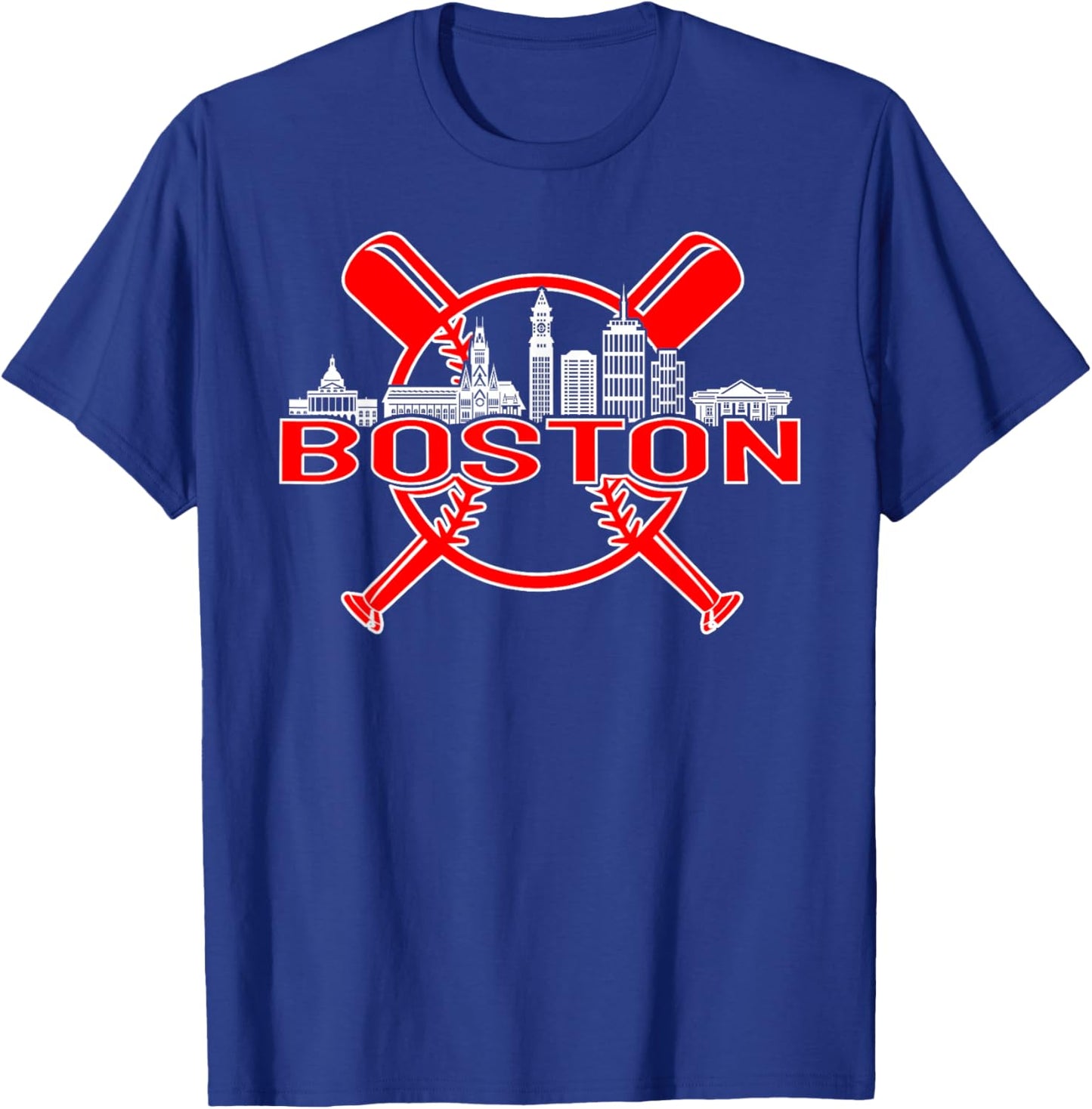Boston Vintage Baseball T-Shirt - T-Shirt | Royal