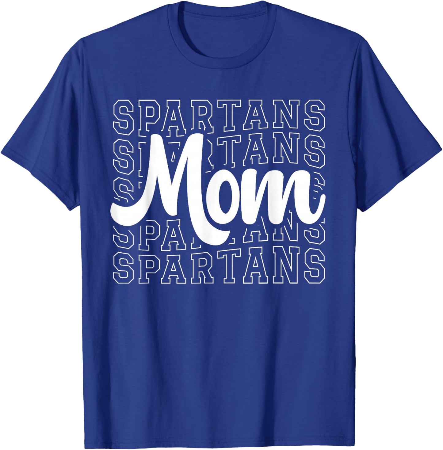 Spartans Sports Mascot - For Spartans Game Day Mom Momma T-Shirt - T-Shirt | Royal