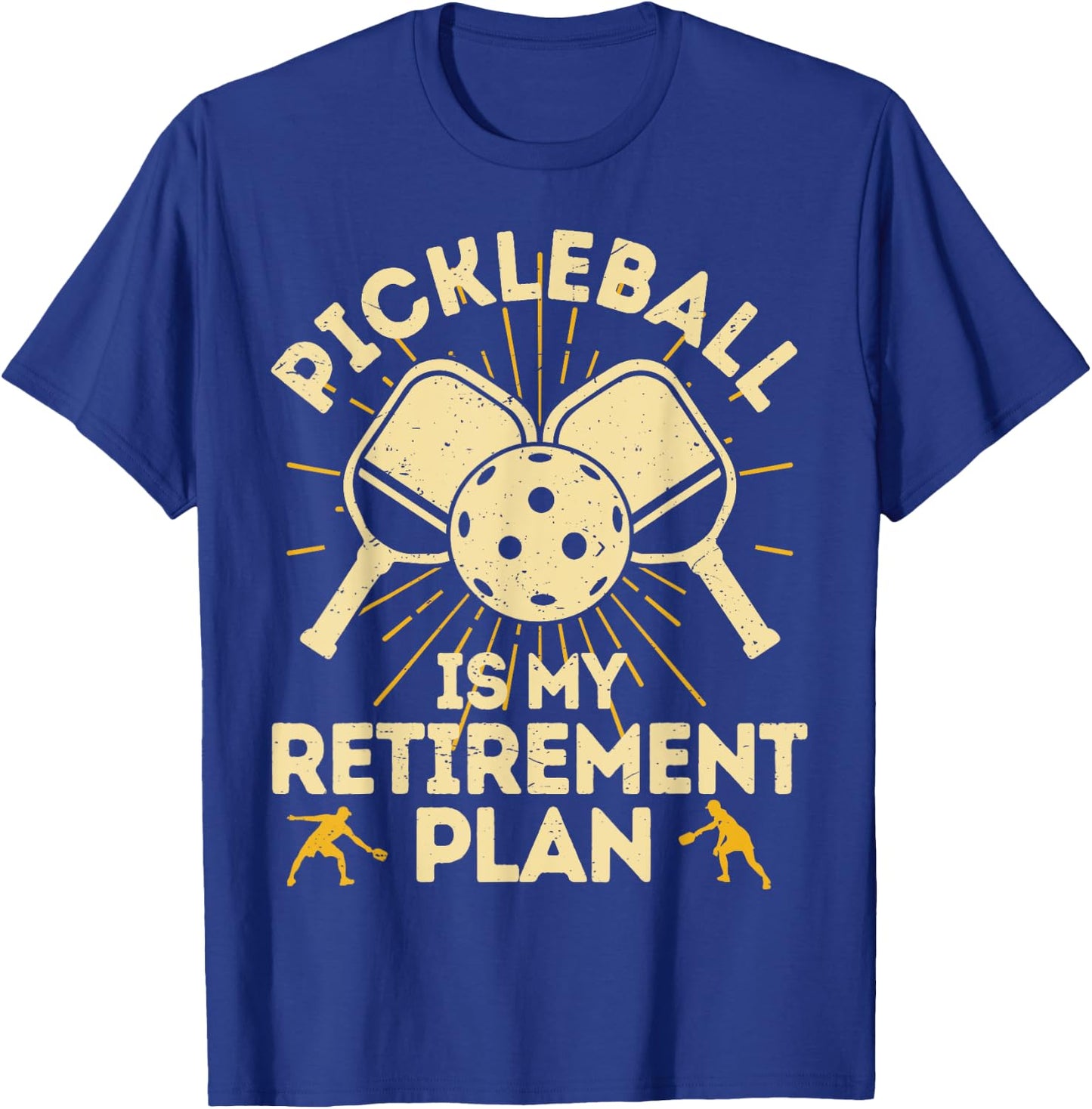 Funny Pickleball My Retirement Plan Vintage Women Player T-Shirt - T-Shirt | Royal