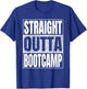 Straight Outta Bootcamp Military Retro Funny T-Shirt - T-Shirt | Royal