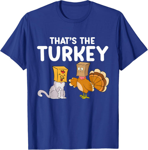 Thanksgiving Cat Fake Cat Meow Funny Thanksgiving Turkey Women Girls Kids