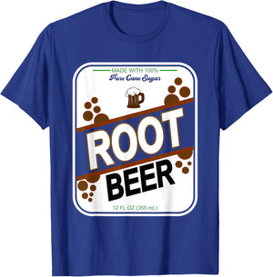 Retro Style ROOT BEER Costume Halloween T-Shirt - T-Shirt | Royal