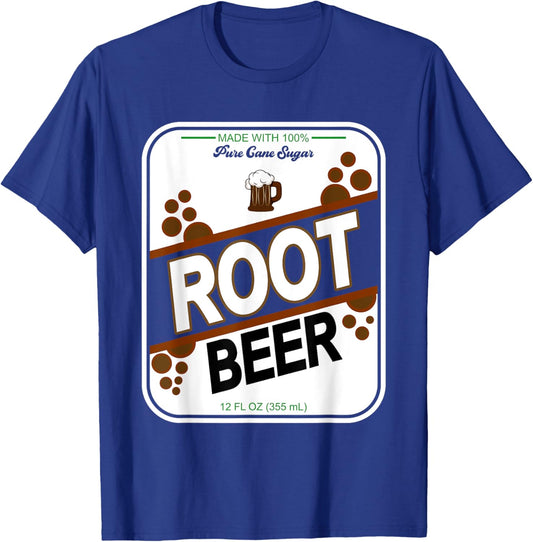 Retro Style ROOT BEER Costume Halloween T-Shirt - T-Shirt | Royal