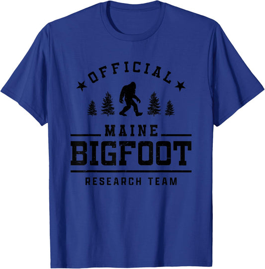 Official Maine Bigfoot Research Team T-Shirt - T-Shirt | Royal