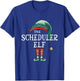 Scheduler Elf Job Christmas T-Shirt - T-Shirt | Royal