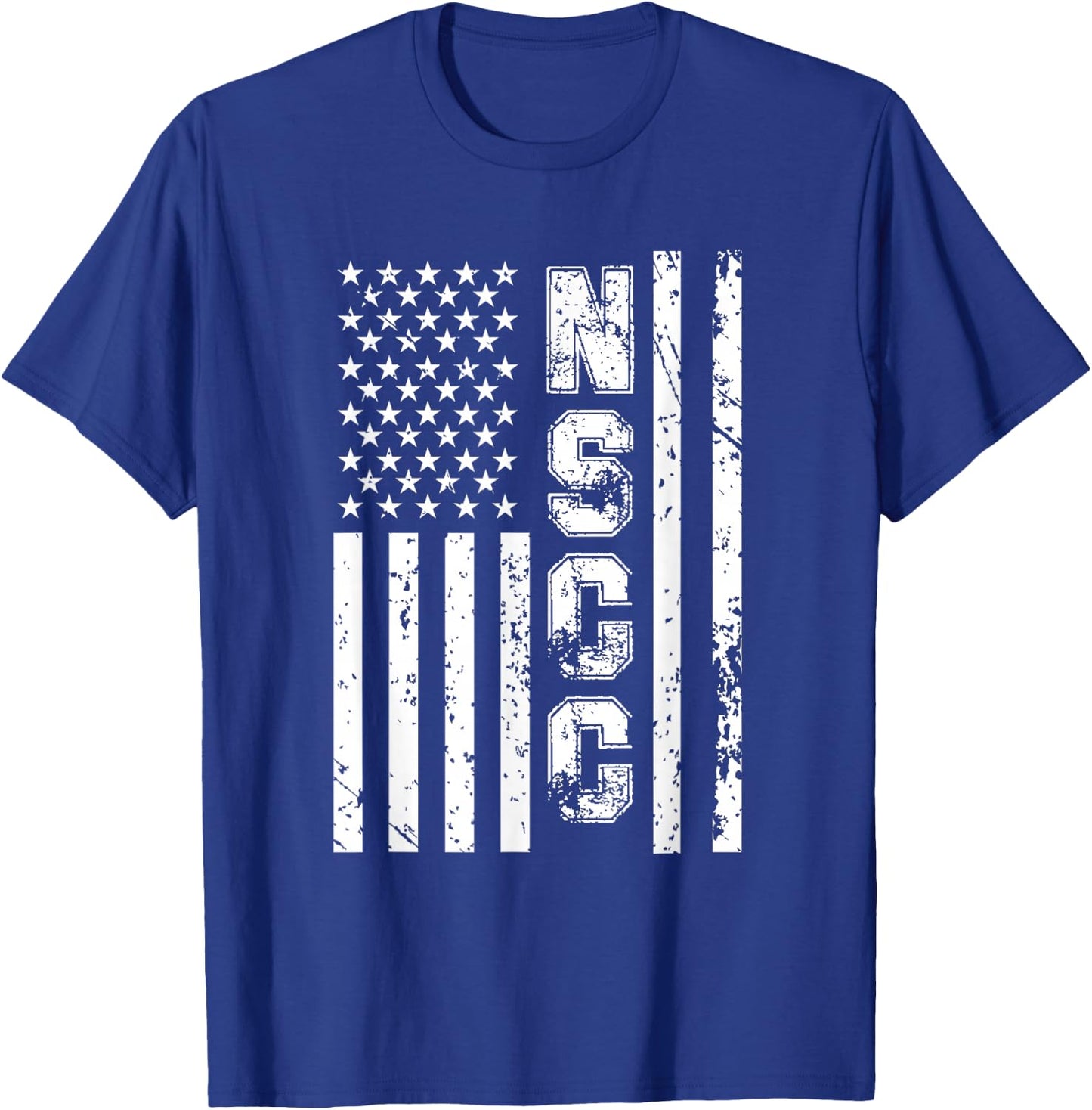 NSCC United States Naval Sea Cadet Corps American Flag T-Shirt - T-Shirt | Royal