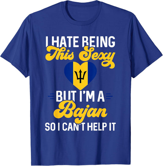 Barbados Flag Barbadian Bajan T-Shirt - T-Shirt | Royal