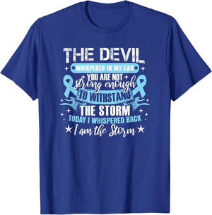 Colon Cancer Awareness | Colon Cancer Warrior T-Shirt - T-Shirt | Royal