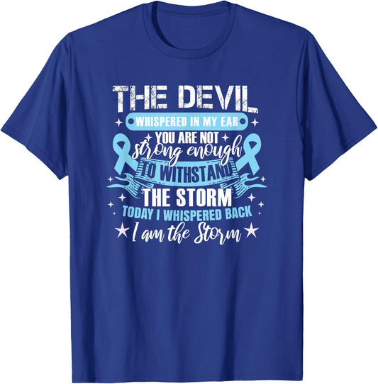 Colon Cancer Awareness | Colon Cancer Warrior T-Shirt - T-Shirt | Royal