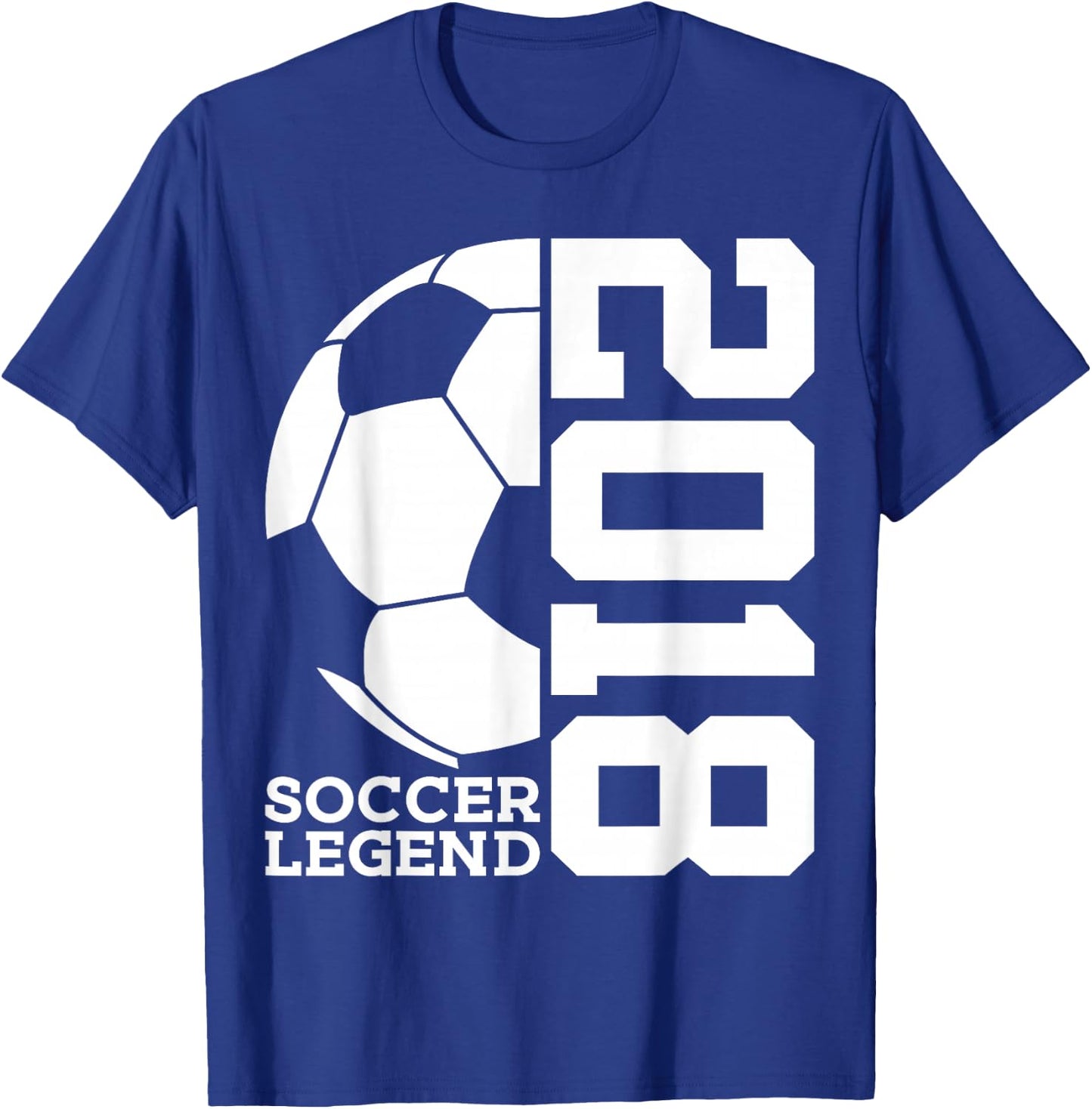 8th Birthday Soccer Legend 2018 T-Shirt - T-Shirt | Royal