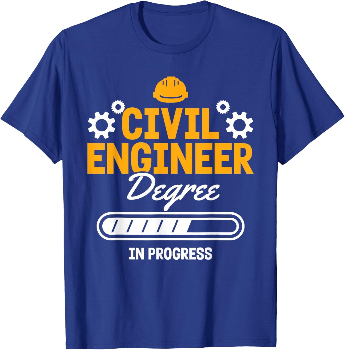 Mechanic Structural Engineering Civil Engineer In Progress T-Shirt - T-Shirt | Royal