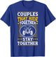 ATV quad biker quad bike vintage couples driving T-Shirt - T-Shirt | Royal