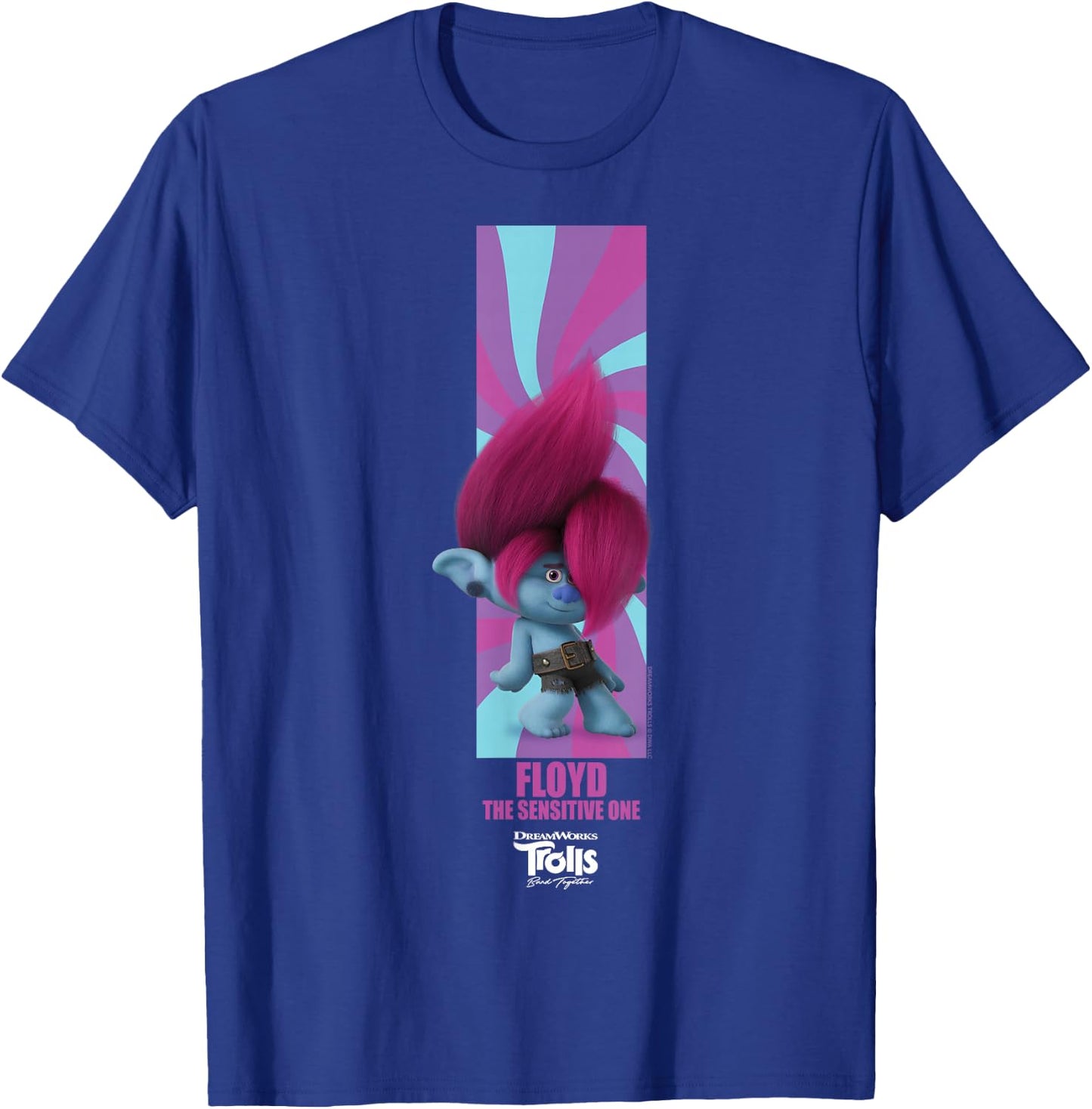 DreamWorks Trolls Band Together BroZone Floyd T-Shirt - T-Shirt | Royal