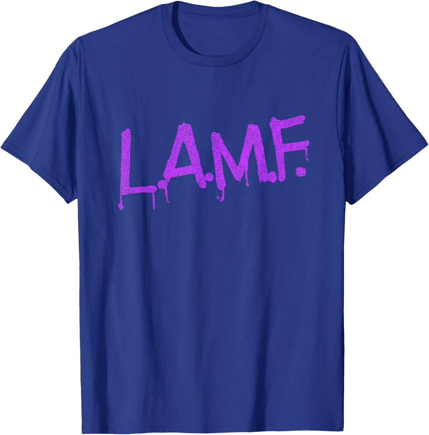 L.A.M.F. lamf punk rock retro debbie funtime summer camp T-Shirt - T-Shirt | Royal