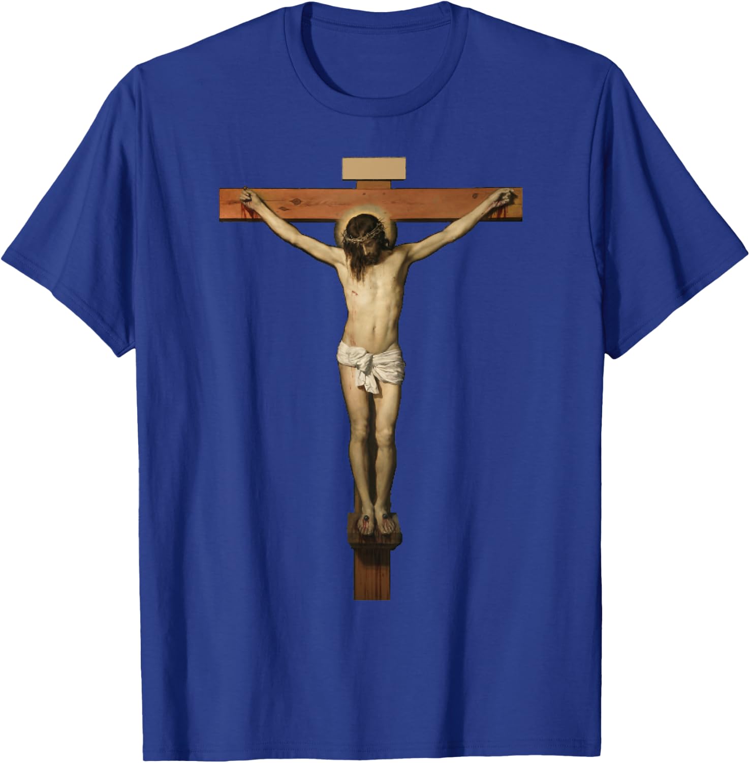 Vintage Christ On The Cross Transparent Jesus Death - Savior T-Shirt - T-Shirt | Royal