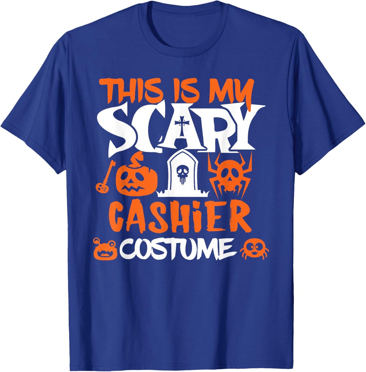 Cashier Halloween Shirt Costume Funny Men Women T-Shirt - T-Shirt | Royal