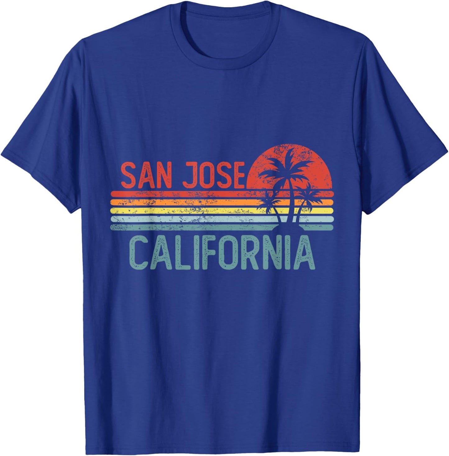 San Jose California Funny USA City Trip Home Roots T-Shirt - T-Shirt | Royal