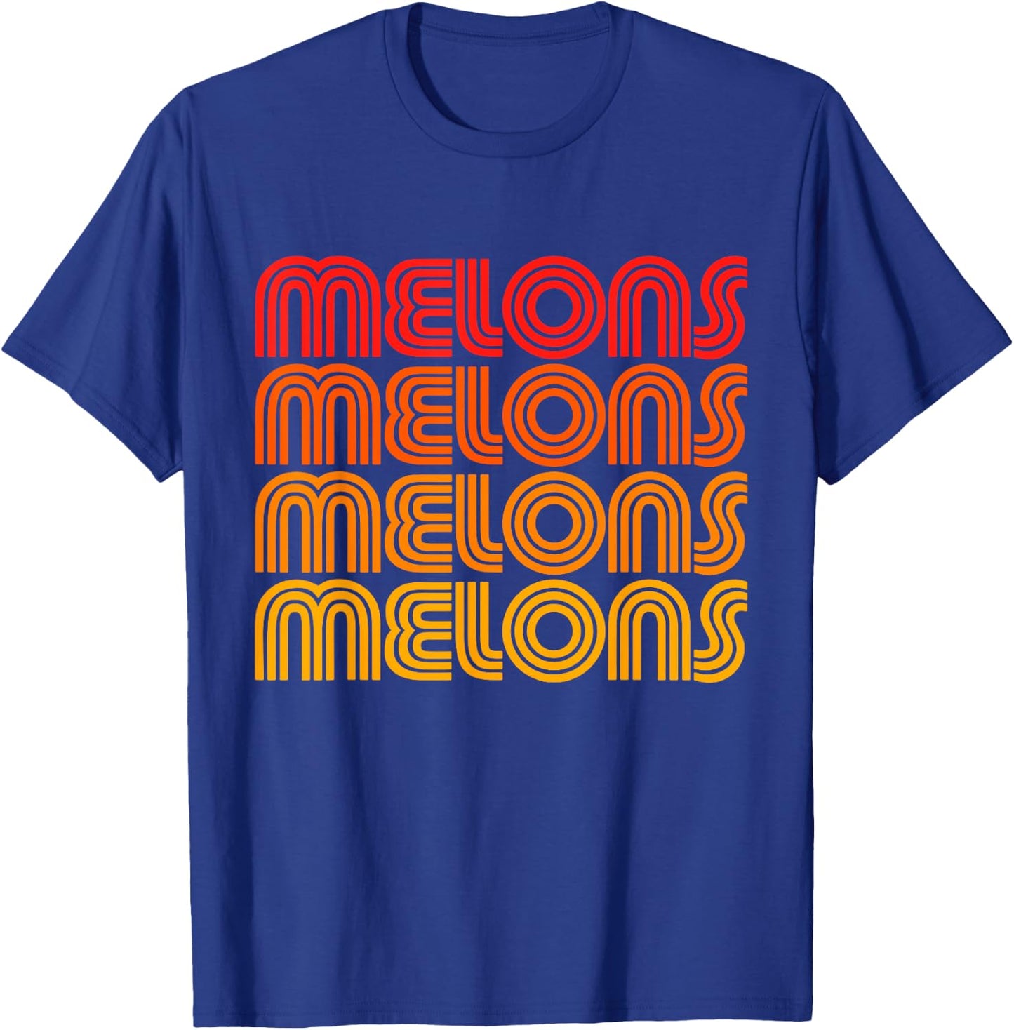 Melons Funny Fruit Juicy Big Round Sweet Fresh Word Fan Love T-Shirt - T-Shirt | Royal