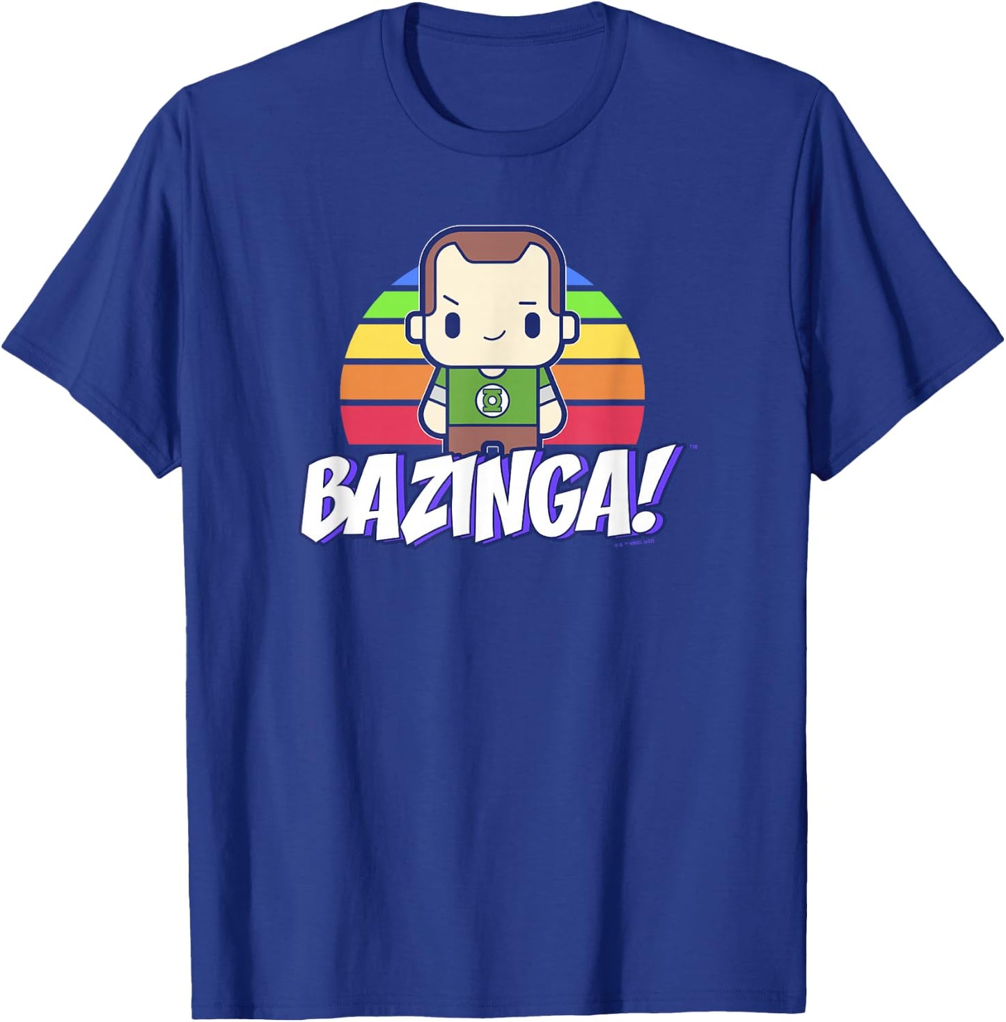 The Big Bang Theory Sheldon Rainbow Bazinga T-Shirt - T-Shirt | Royal