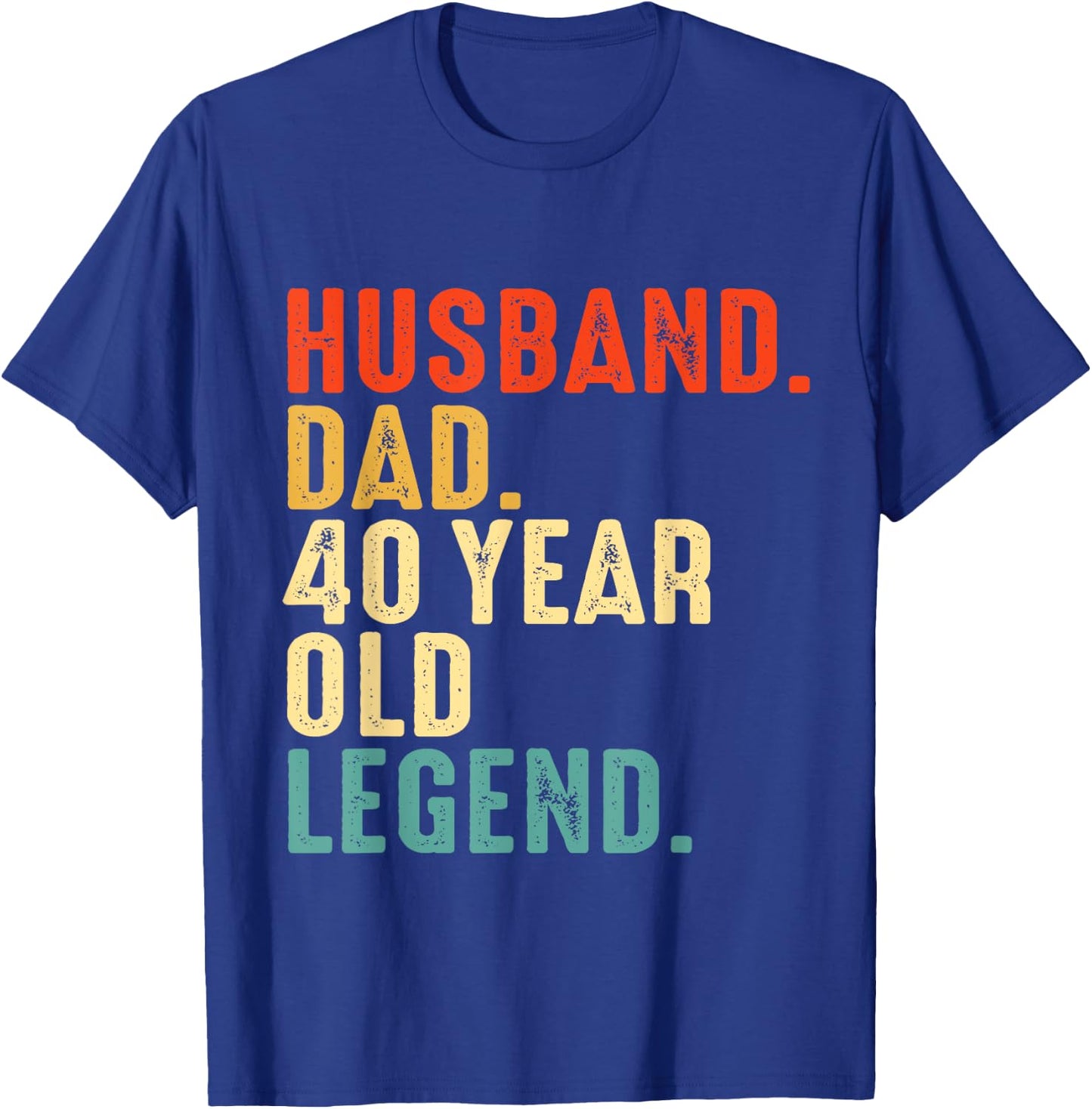 Husband Dad 40 Year Legend 1984 40th Birthday Father's Day T-Shirt - T-Shirt | Royal