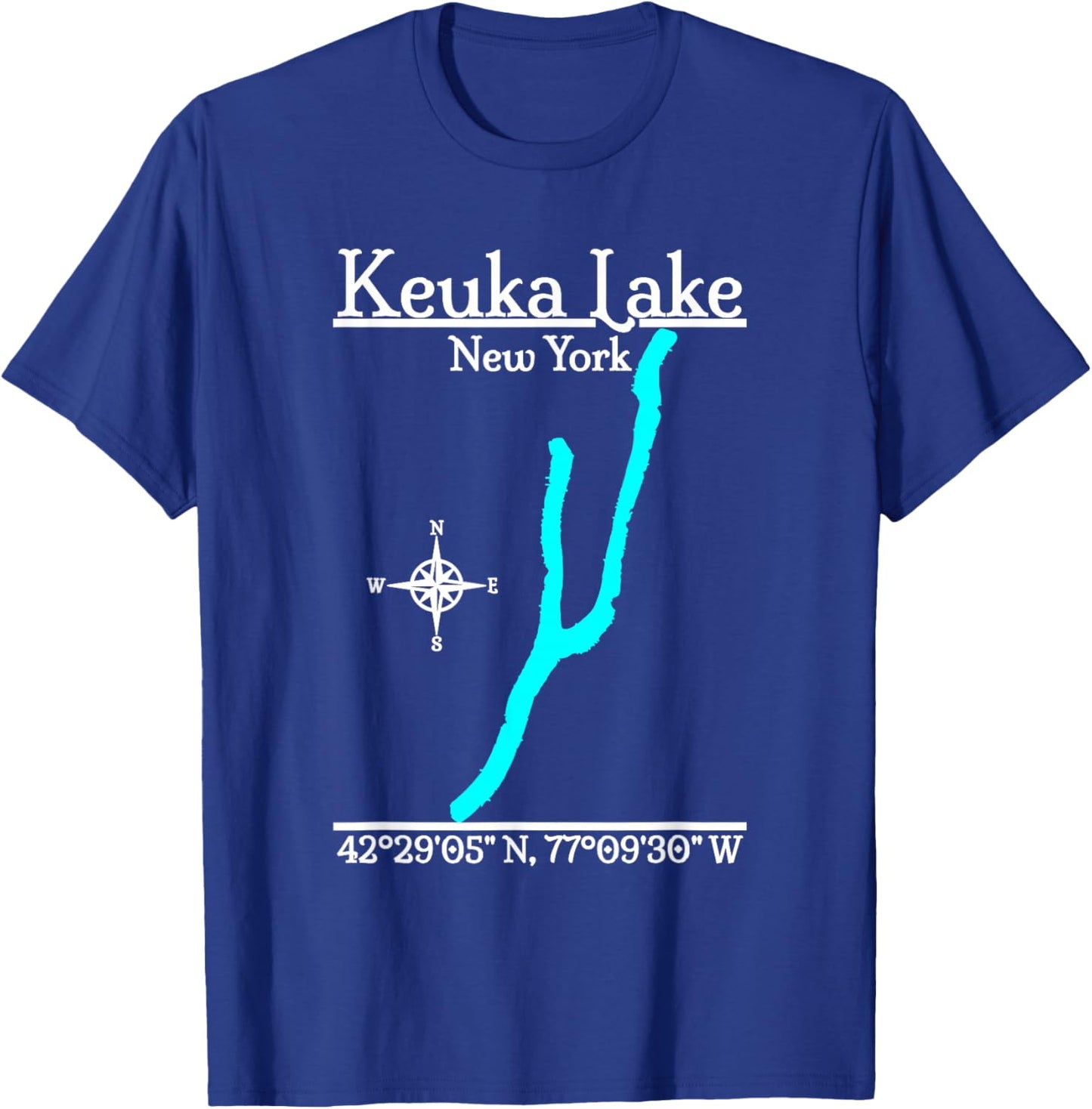 Keuka Lake, New York T-Shirt - T-Shirt | Royal