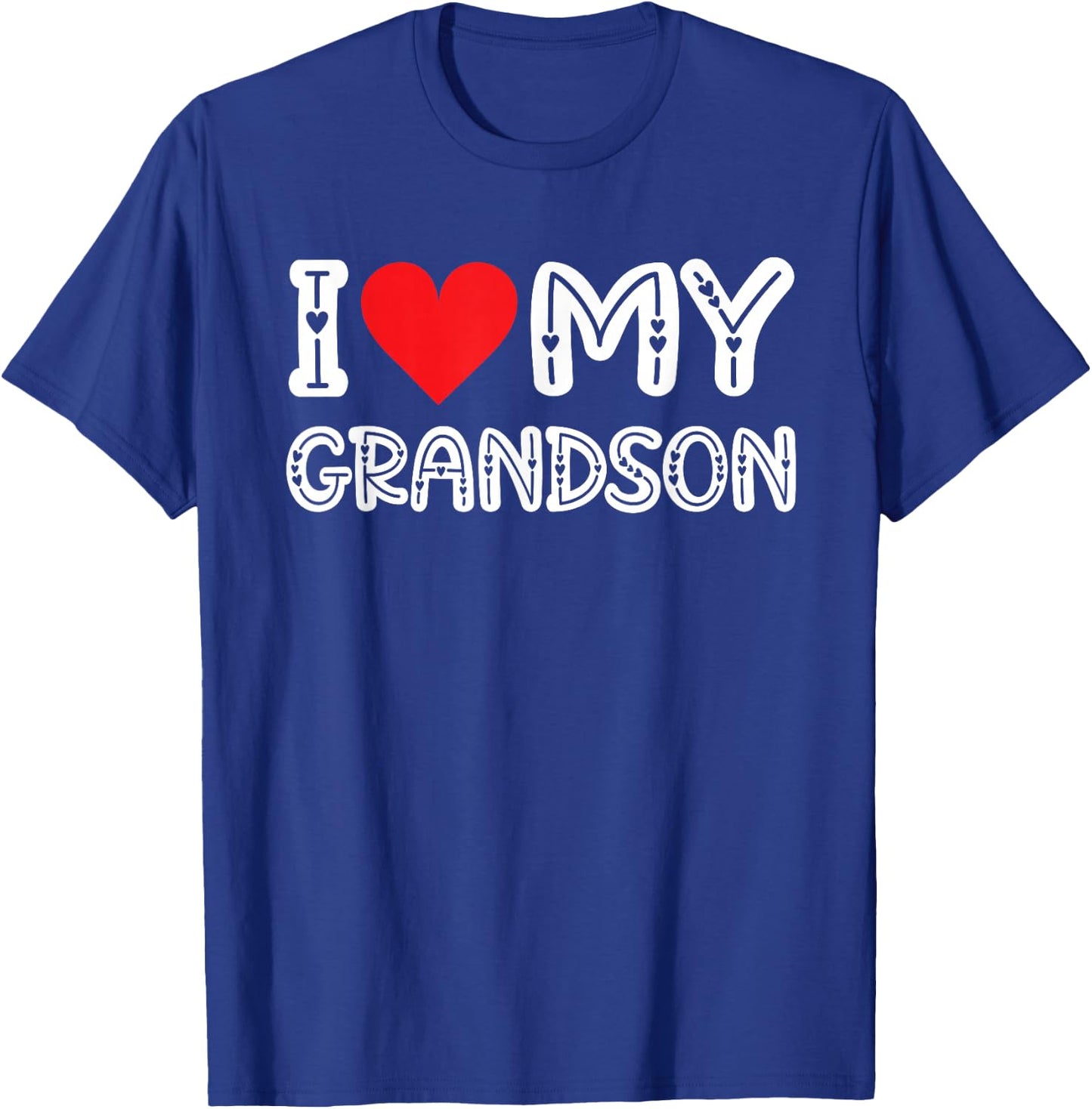 I Love My Grandson T-Shirt - T-Shirt | Royal
