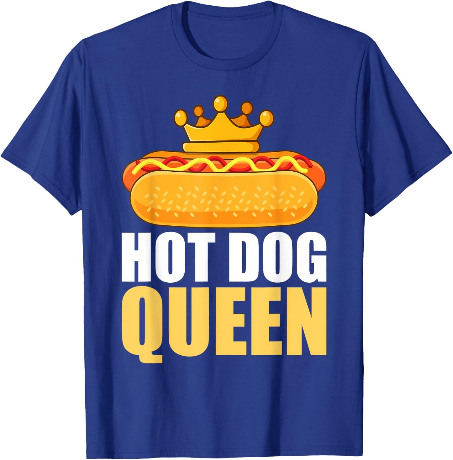 Funny Hot Dog Girls Grilled Wiener Sausage Buns T-Shirt - T-Shirt | Royal