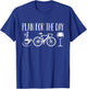 Funny Coffee Bicycle Funny Bikes Electric Wine Lover Mom Dad T-Shirt - T-Shirt | Royal