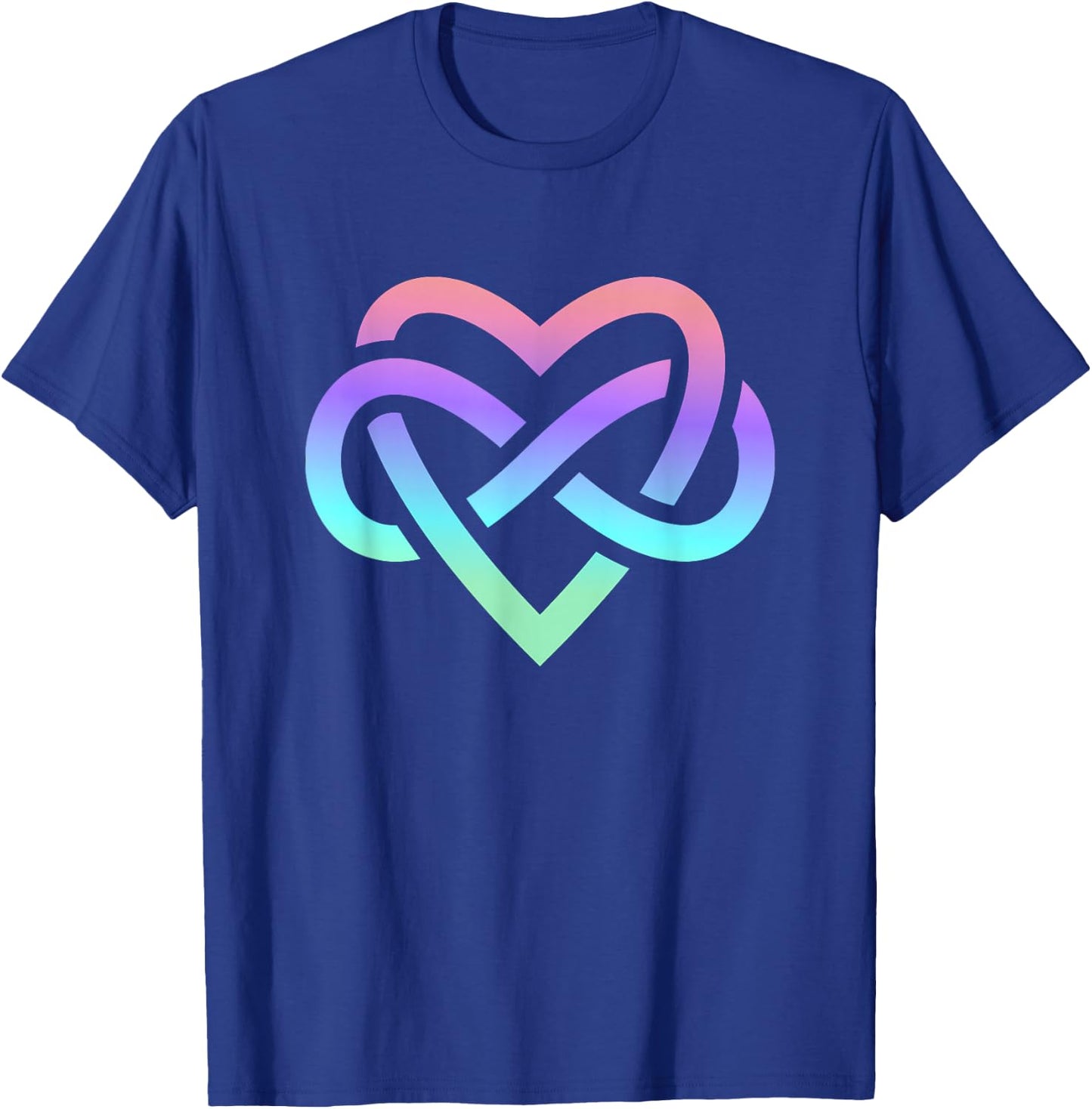 Polyamory Infinity Symbol Polyamorous Throuple T-Shirt - T-Shirt | Royal