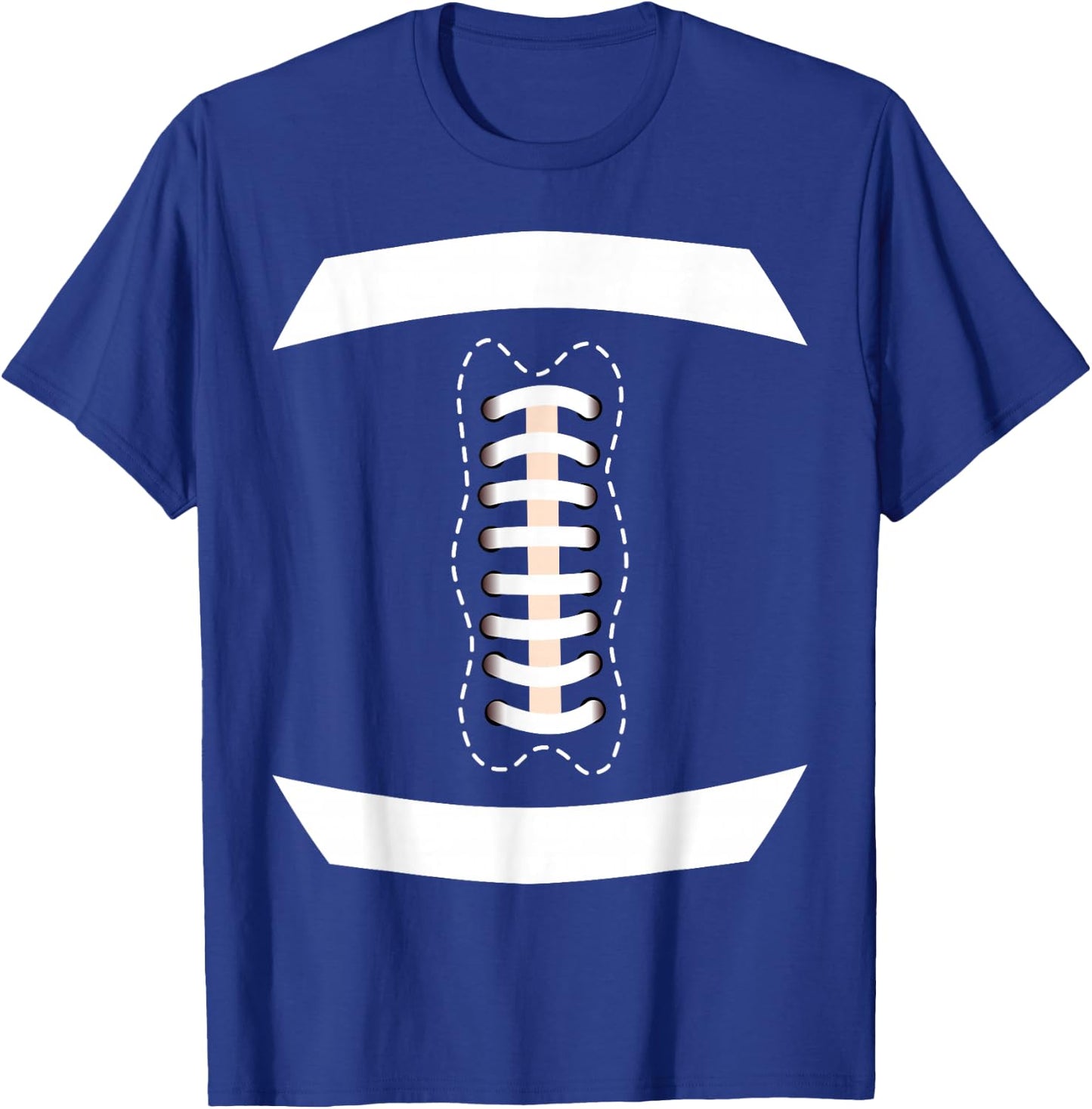 American Football Ball Lace Costume Thanksgiving Football T-Shirt - T-Shirt | Royal