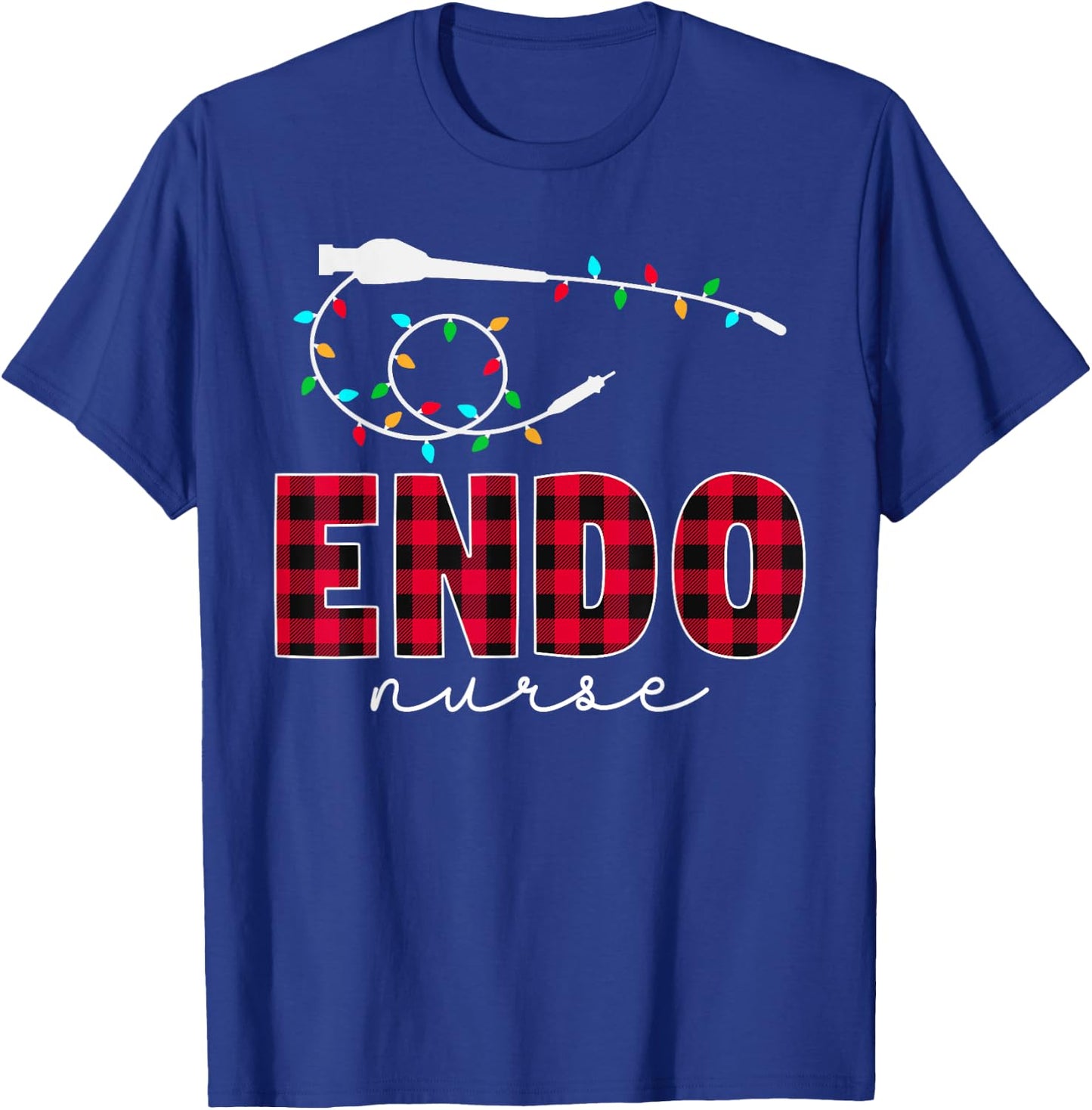 Endoscopy Endo Nurse Christmas T-Shirt - T-Shirt | Royal