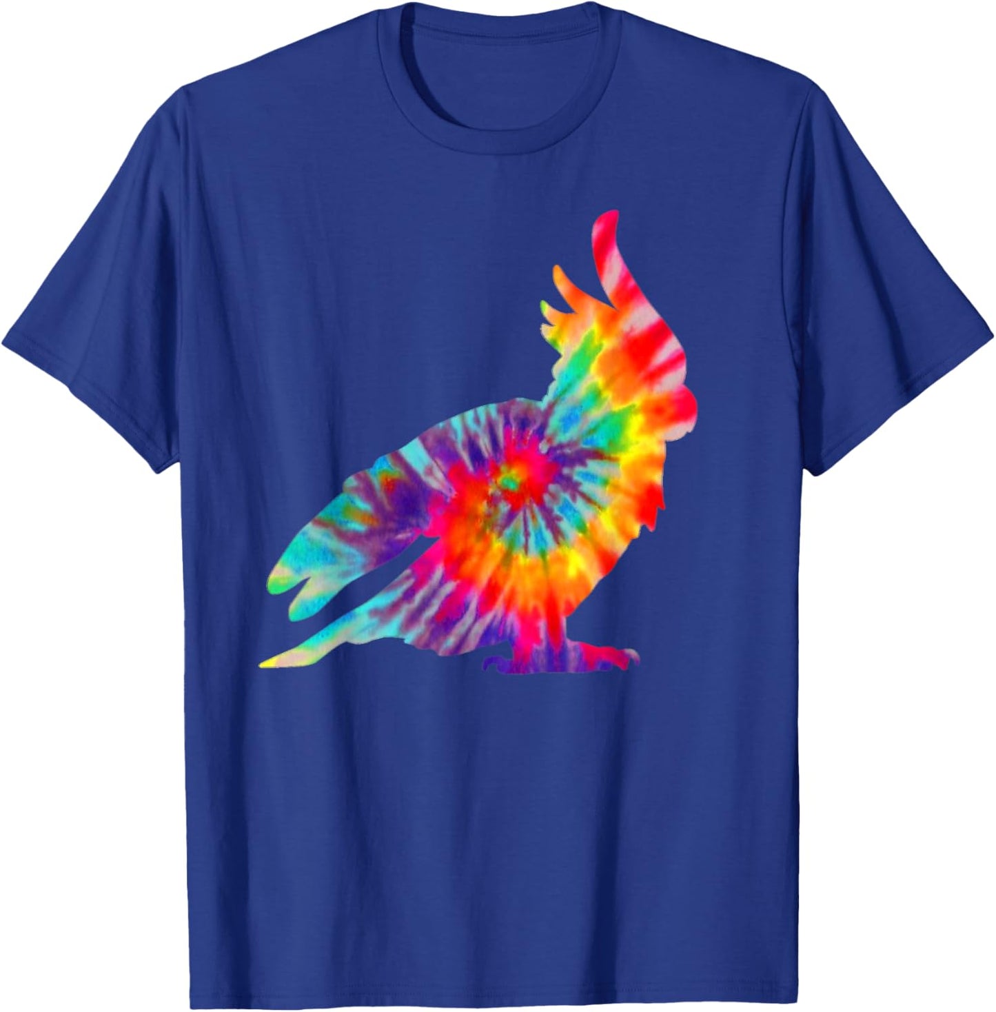Cockatoo Tie Dye Parrot Pet Bird Mom Dad Vintage T-Shirt - T-Shirt | Royal