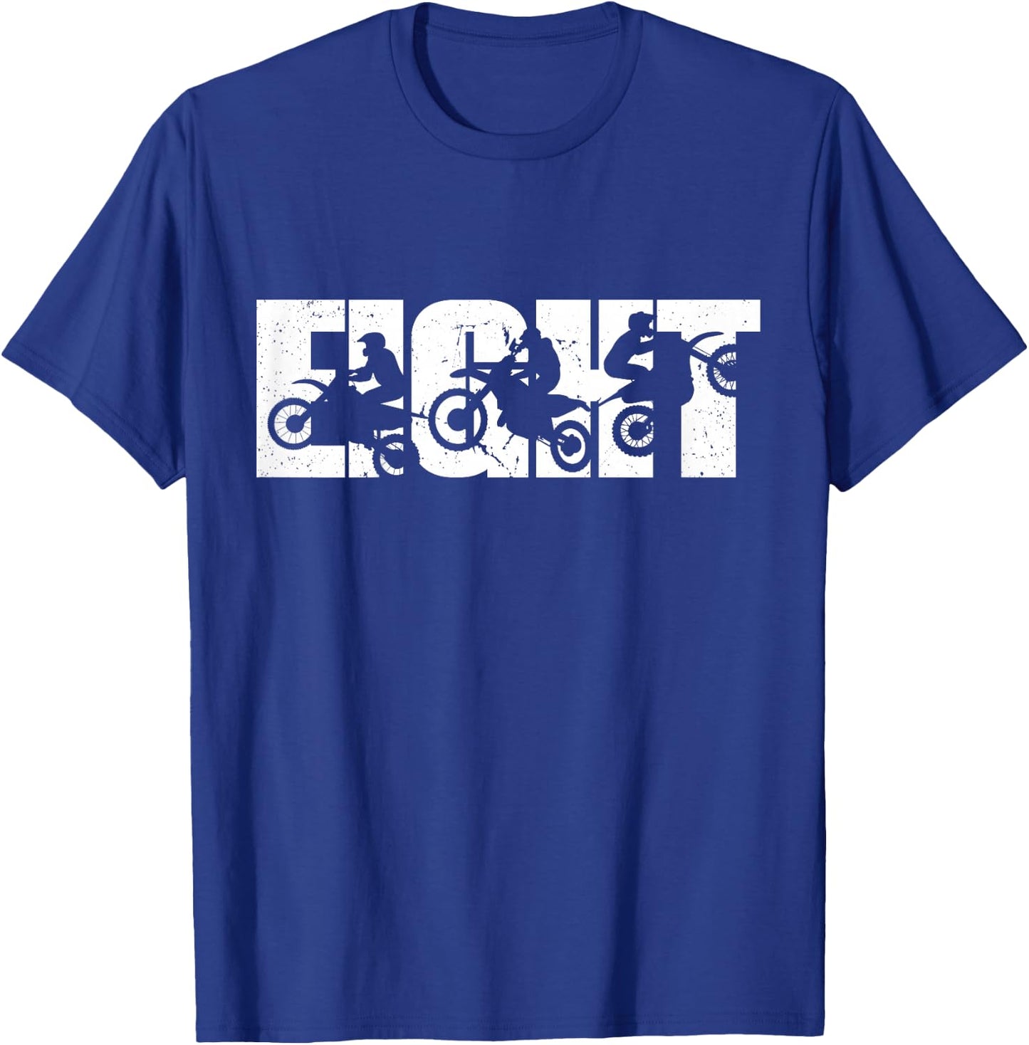 Kids 8th Birthday Retro Motocross Dirt Bike 8 Years Boys Girls T-Shirt - T-Shirt | Royal