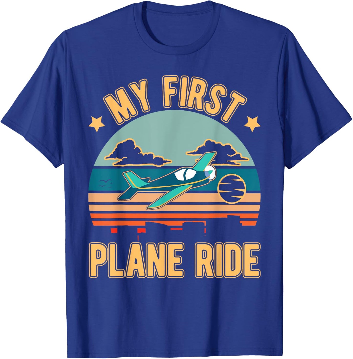 My First Plane Ride T-Shirt - T-Shirt | Royal