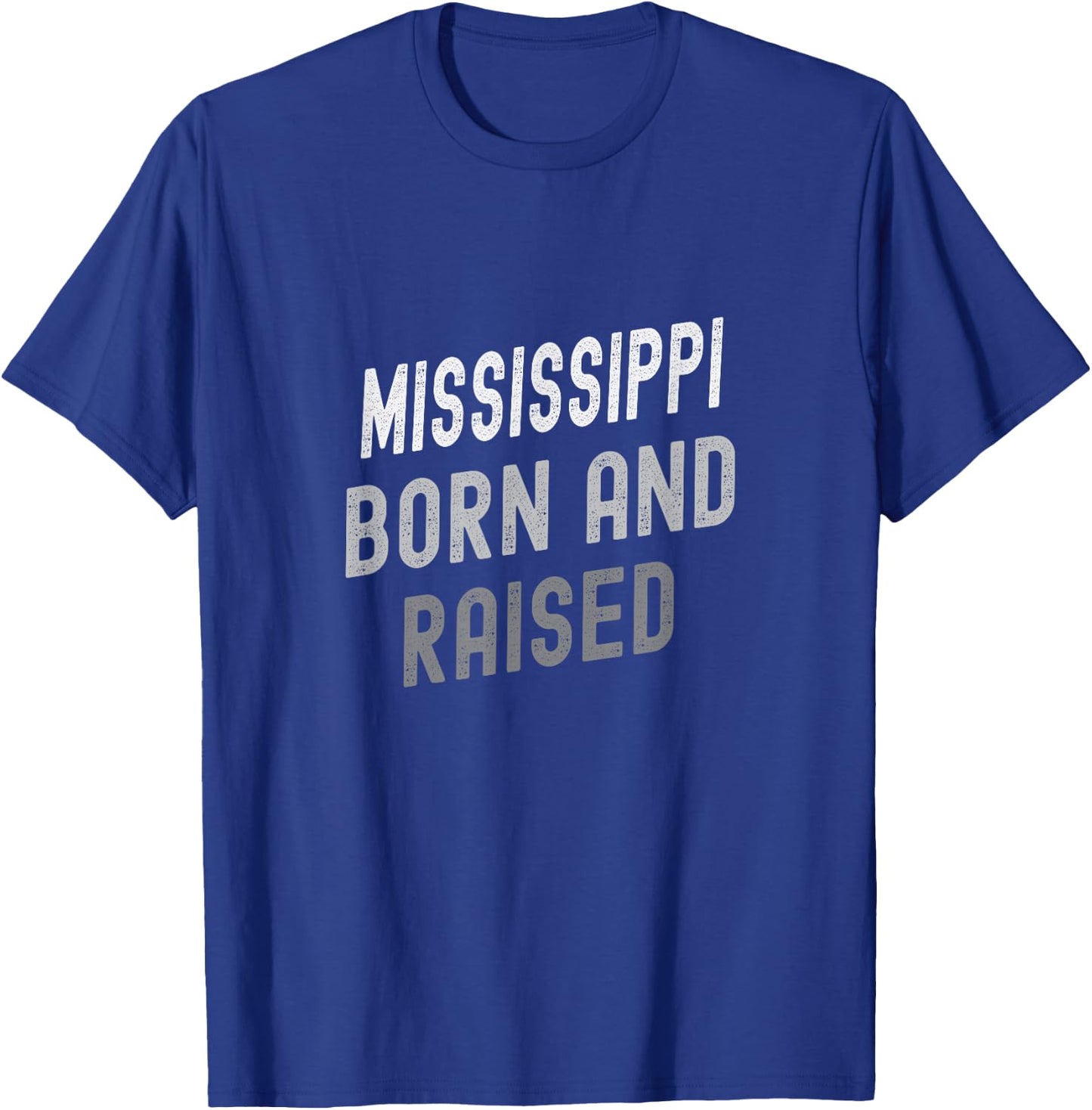 Mississippi Born and Raised Graphic T-Shirt - T-Shirt | Royal