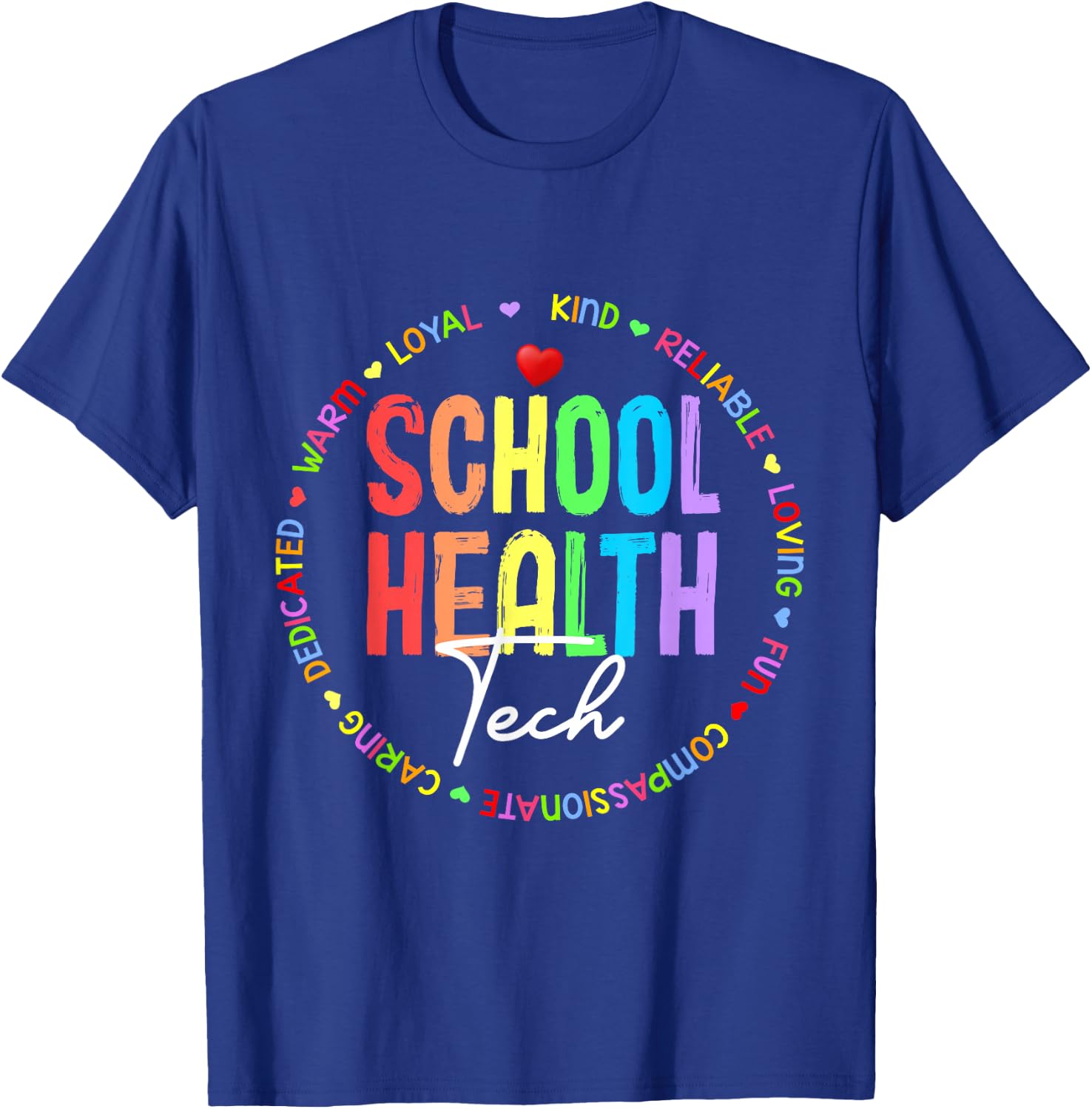School Health TECH Squad Back To School & Appreciation Week T-Shirt - T-Shirt | Royal