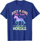 Just a Girl Who Loves Jesus and Horses T-Shirt - T-Shirt | Royal