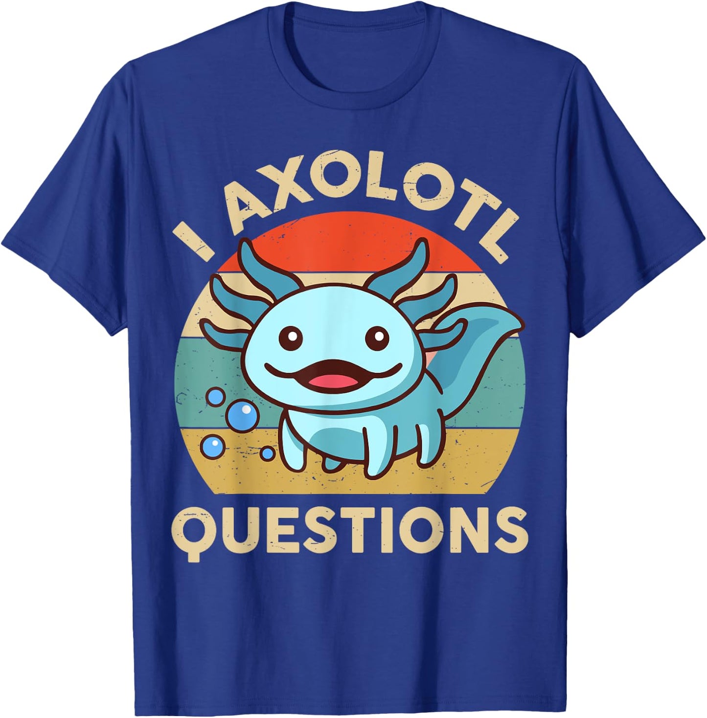 Funny I Axolotl Question Kids T-Shirt - T-Shirt | Royal
