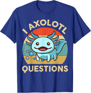 Funny I Axolotl Question Kids T-Shirt - T-Shirt | Royal