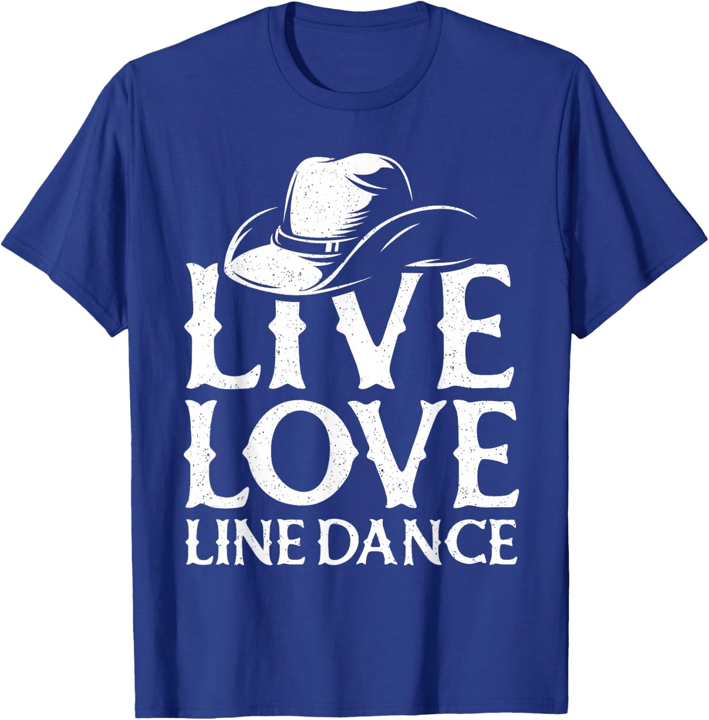 Line Dancing Art Men Western Line Dance Dancer T-Shirt - T-Shirt | Royal