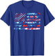 Living the Dream Tie Dye Red White Blue Patriotic American Women Kids Men T-Shirt - T-Shirt | Royal