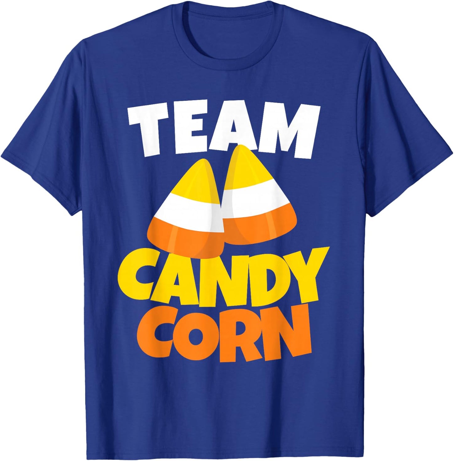 Team Candy Corn - Lazy Halloween Costume T-Shirt - T-Shirt | Royal