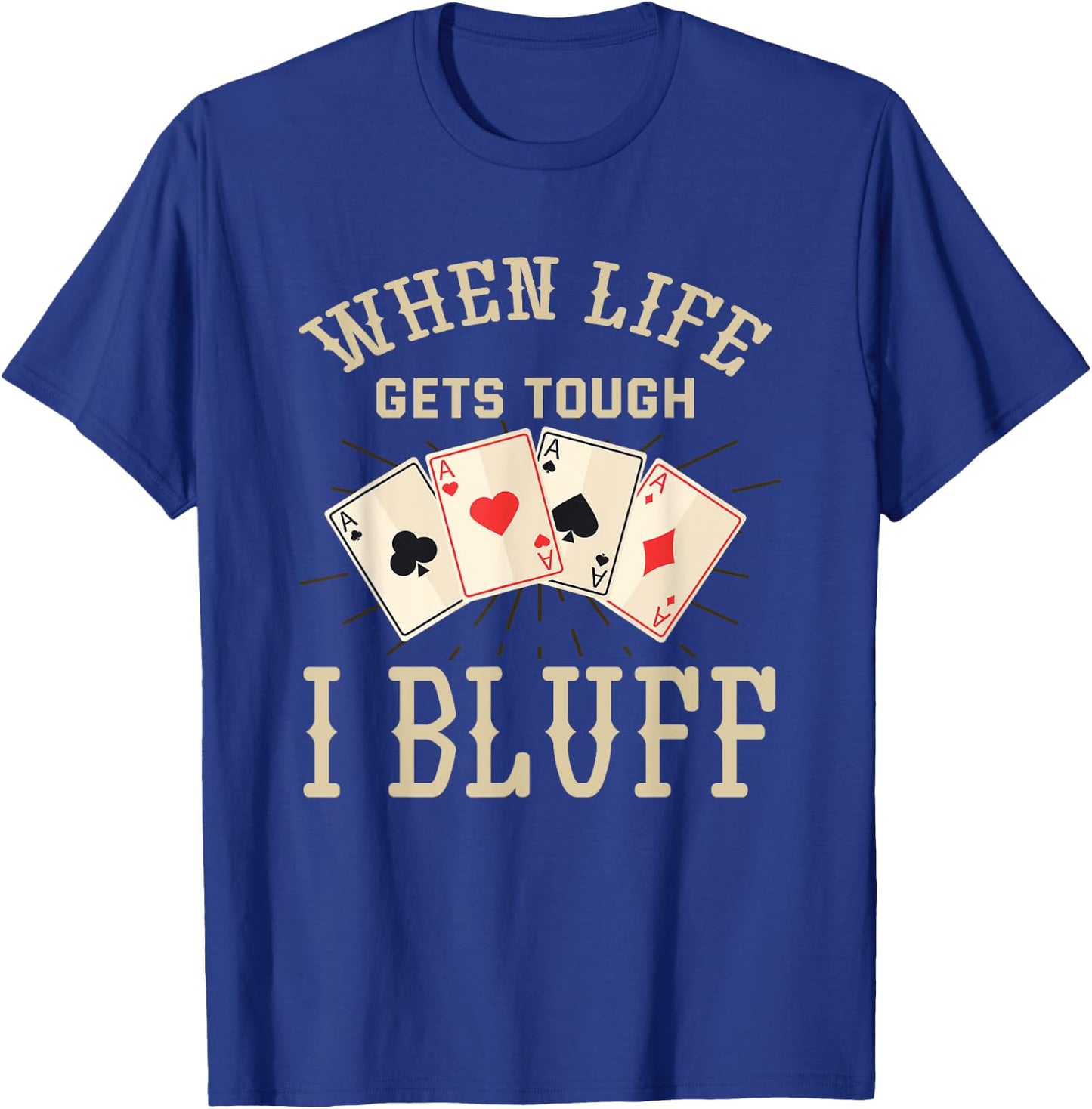 Funny Poker Player Graphic - Playing Poker T-Shirt - T-Shirt | Royal