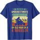 Funny Never Underestimate An Old Man On A 4 Wheeler ATV T-Shirt - T-Shirt | Royal