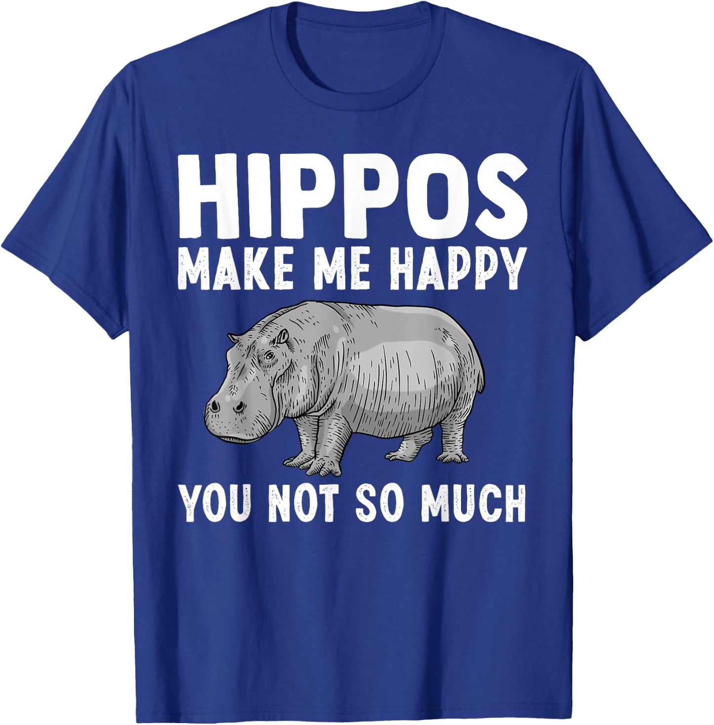 Funny Hippo Design Women Kids Hippopotamus Lovers T-Shirt - T-Shirt | Royal