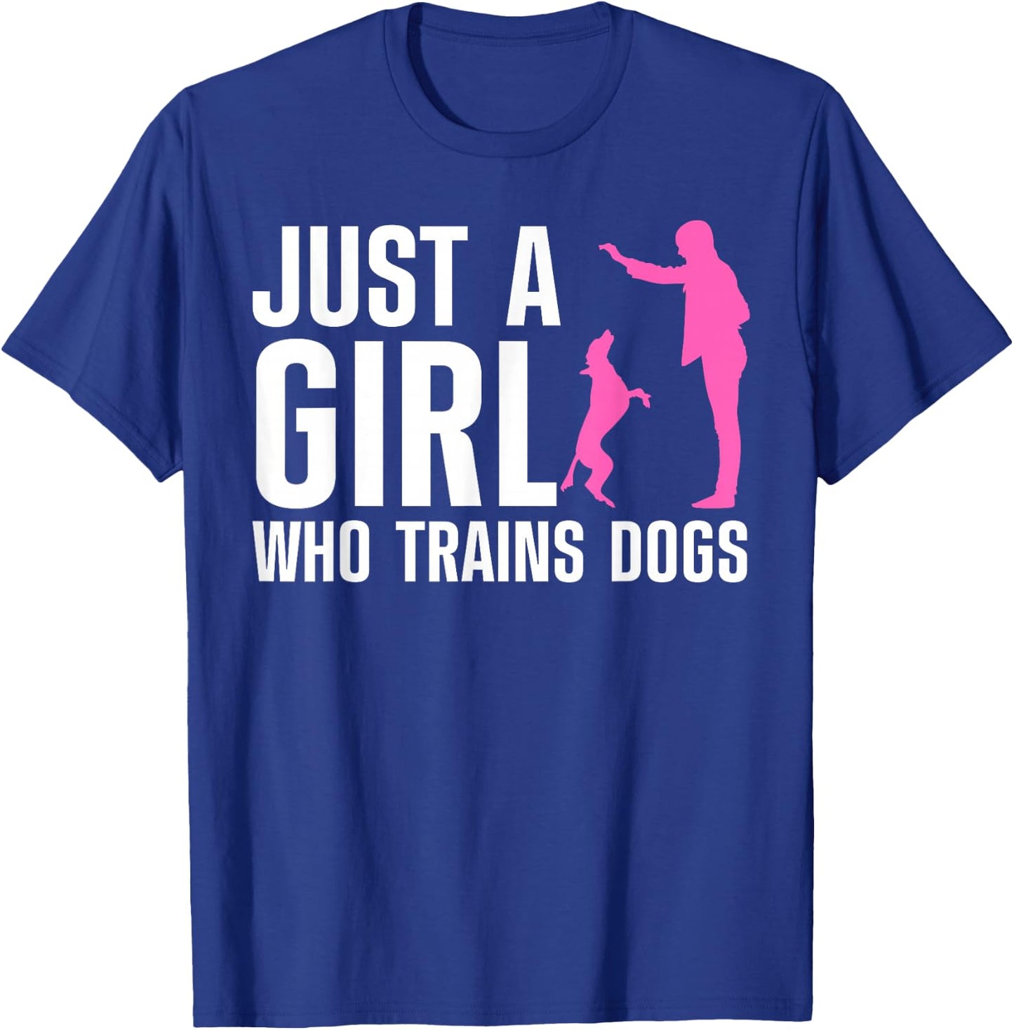 Cute Dog Trainer Girls Training Dog Lover Owner T-Shirt - T-Shirt | Royal