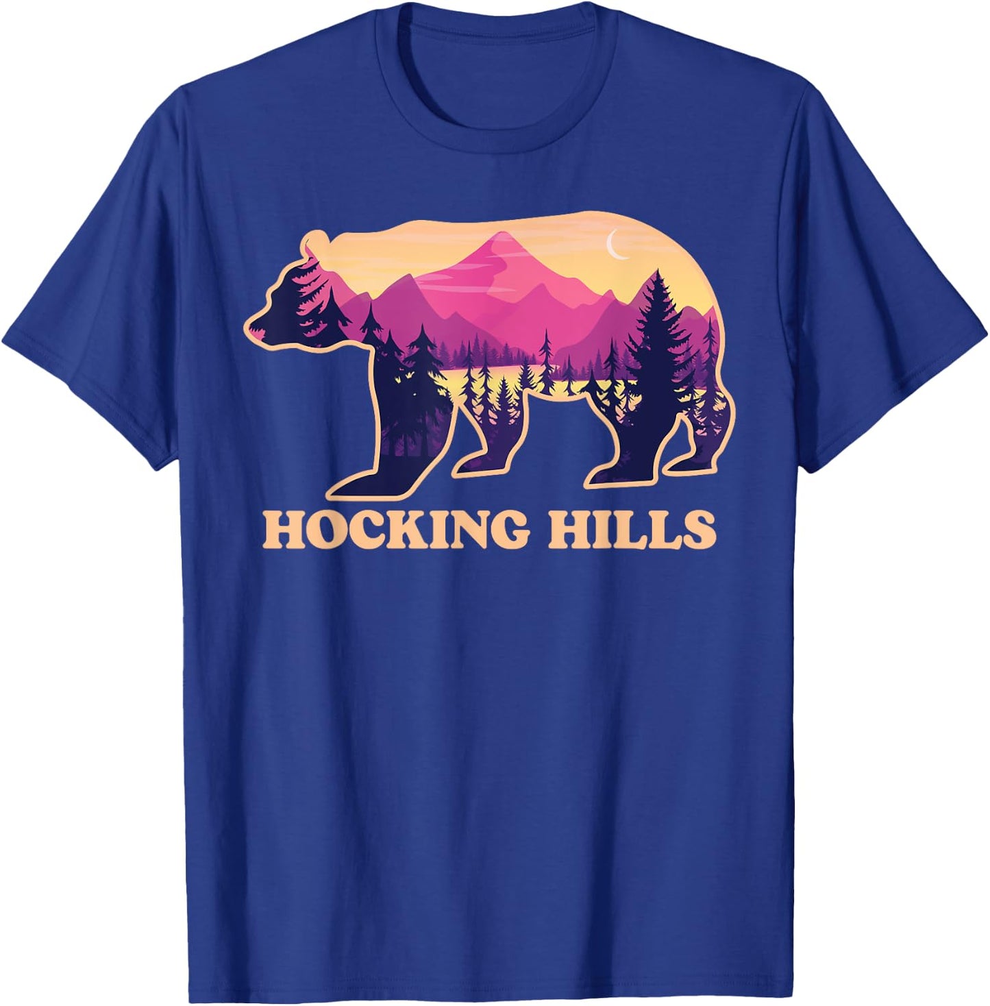 Bear Hocking Hills State Park Ohio OH Canoe Kayak Souvenirs T-Shirt - T-Shirt | Royal