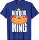 Hot Dog Adult King Hot Dog King T-Shirt - T-Shirt | Royal